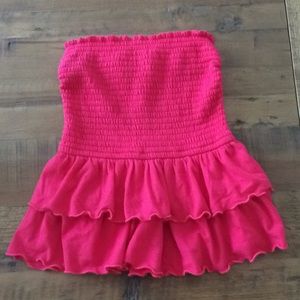 Hollister pink tube top size S